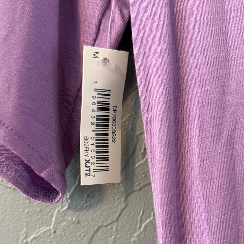 Daily Ritual Purple Ruched Midi Dress - Picture 5 of 5